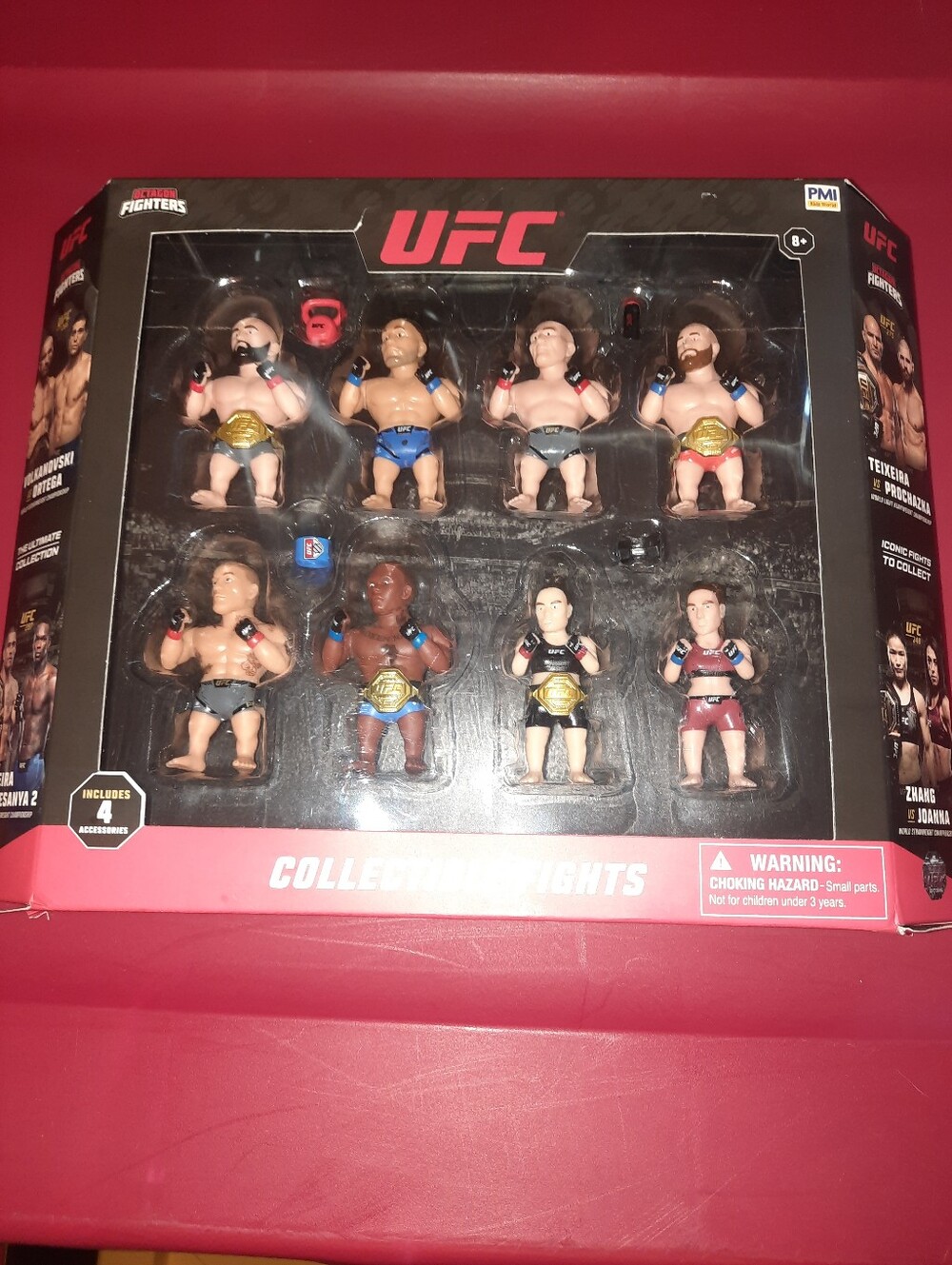 UFC Collectible Octagon Fighters Mini Figures Set - 8 Fighters